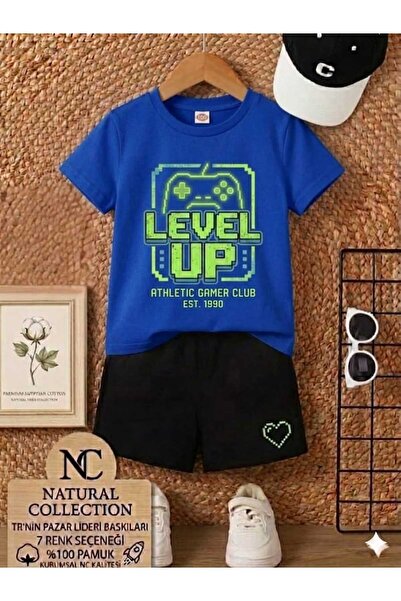 Nice Clothes ΚΑΛΟΚΑΙΡΙΝΟ ΠΑΙΔΙΚΟ ΜΠΛΟΥΖΑΚΙ ΚΑΙ ΣΟΡΤΣ UNISEX (ΕΚΤΥΠΩΣΗ LEVEL UP)