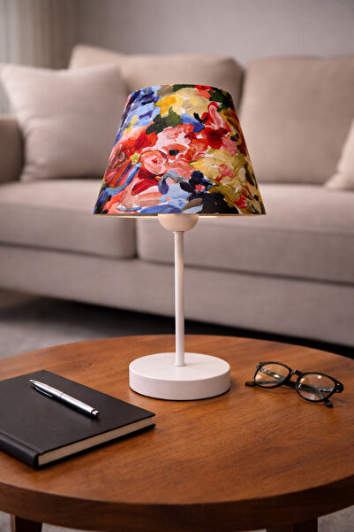 EvLight Oil Painted Fresh Metal White Lampshade