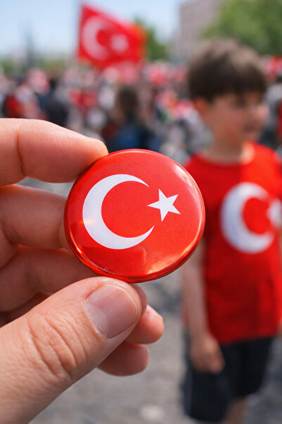 ÇELİKONLİNE Türk Bayrağı Yaka Rozeti 23 Nisan 19 Mayıs 29 EKİM Okul Çocuk Yet...