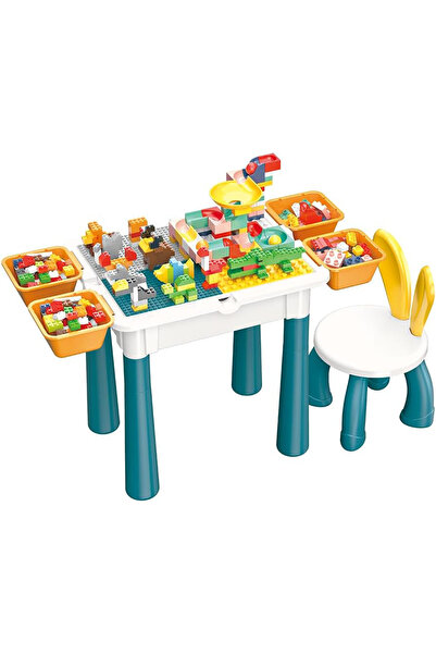 OEM Παιδικό τραπέζι 4-σε-1 με 380 κομμάτια συμβατά με Duplo, περιλαμβάνεται κ...
