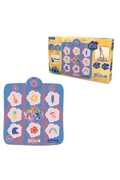LEXIBOOK Disney Ηλεκτρονικό Χαλάκι Χορού Bluetooth και Φωτιζόμενο Stitch (DM10D)
