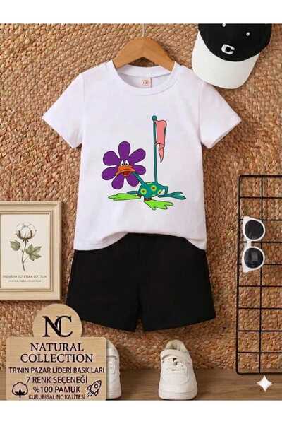 Nice Clothes ΚΑΛΟΚΑΙΡΙΝΟ ΠΑΙΔΙΚΟ ΜΠΛΟΥΖΑΚΙ ΚΑΙ ΣΟΡΤΣ UNISEX (ΜΕ ΣΤΑΜΠΑ DAFİDAK)