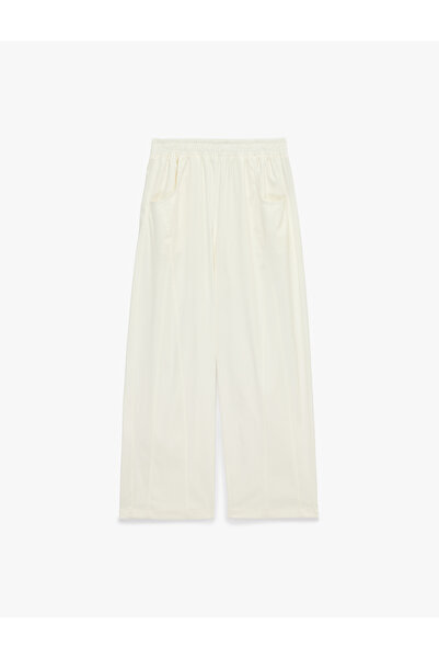 Koton Elastic Waist Gabardine Pocket Balloon Trousers