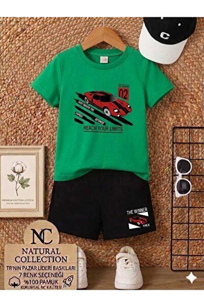 Nice Clothes TRIUNGRĂ ȘI PANTALONI SCURȚI DE VARĂ PENTRU COPII UNISEX (IMPRIM...