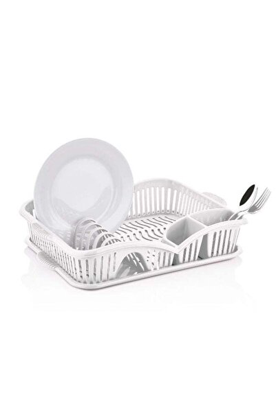 Generic حامل أطباق بلاستيكي لتنظيم أدوات المطبخ والأواني