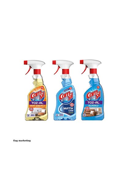 CAMSİL toz-al silikonlu 500 ml - toz-al arap sabunlu 500 ml - matik 500 ml
