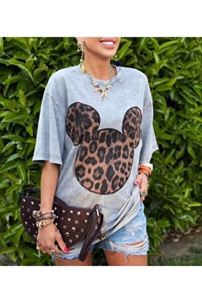 Butik OVERSIZE STANDART BEDEN BASKILI TSHIRT