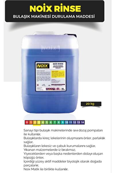 NOİX PARLATICI ENDÜSTRİYEL BULAŞIK MAKİNESİ DURULAMA MADDESİ 20 KG