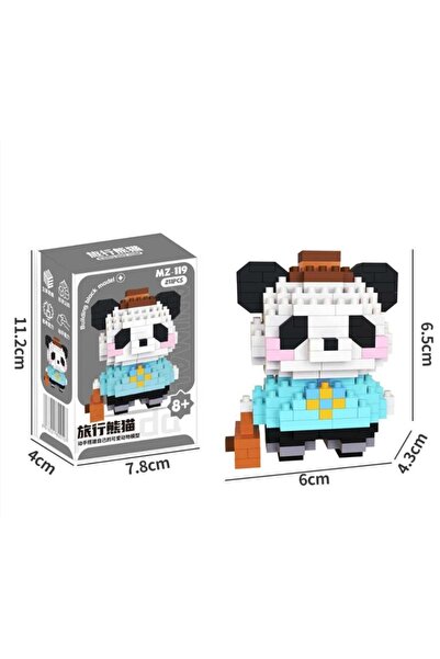 ydn 3D New Bricks Mini Yapi Bloklari Gezgin Panda Lego Figür