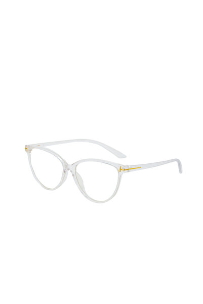 Verano Mavi Işık Korumalı Şeffaf Çerçeve Kedi Gözü Kadın Gözlük Blue Light Ca...