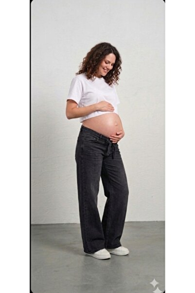 FİDAN FASHİON FDN ΕΓΚΥΜΙΝΗΤΙΚΟ ΠΑΝΤΕΛΟΝΙ ΤΖΙΝ ΛΑΚΡΑΛΙ ΜΕ ΕΛΑΣΤΙΚΗ ΜΕΣΗ ΤΡΕΝΤ ...