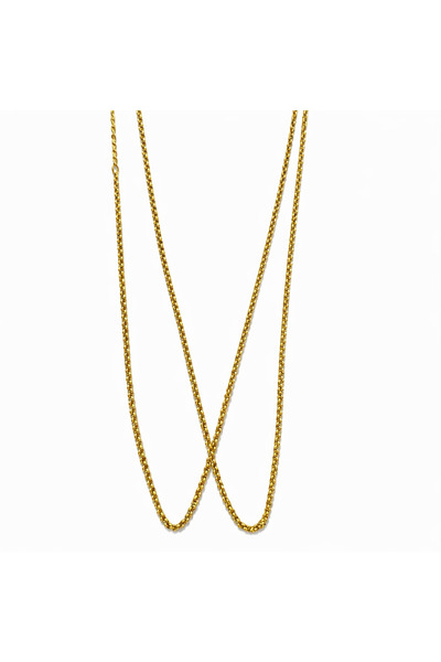 JİMNY JEWELRY قلادة أركانا ذات السلسلة الطويلة المصنوعة من الفولاذ