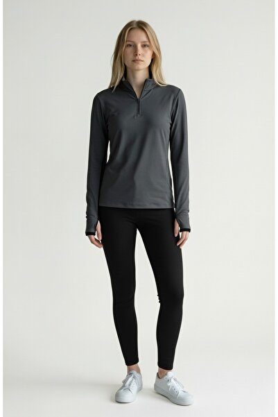 LİNALP Women's Stand Collar Half Zipper Blouse |   Comfortable, Flexible, and...