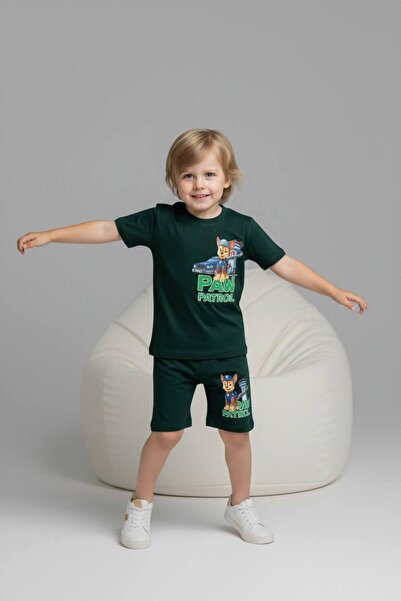Yağmur Giyim PJKSKT Σετ κοντομάνικο για αγόρια με σορτς με σχέδιο Paw Petrol ...