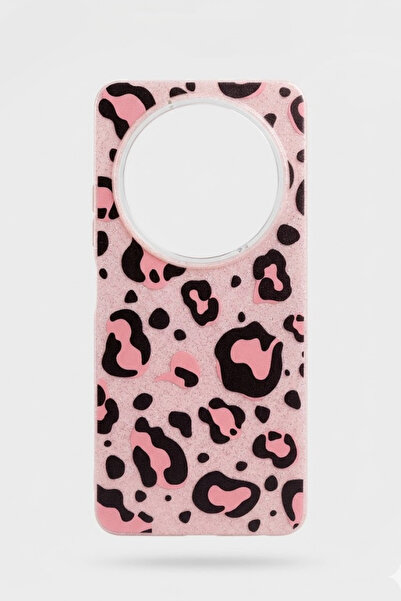 ADR Phone Accessories Realme 12 Pro Plus Leopar Desenli Simli Telefon Kılıfı ...