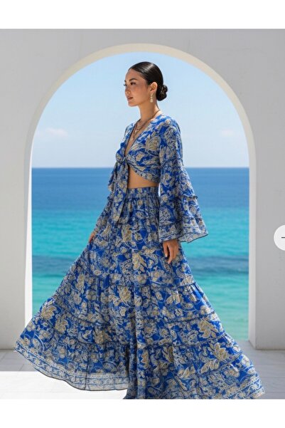 laviyonsa Σετ δύο τεμαχίων - Ναυτικό μπλε - Μακρύ