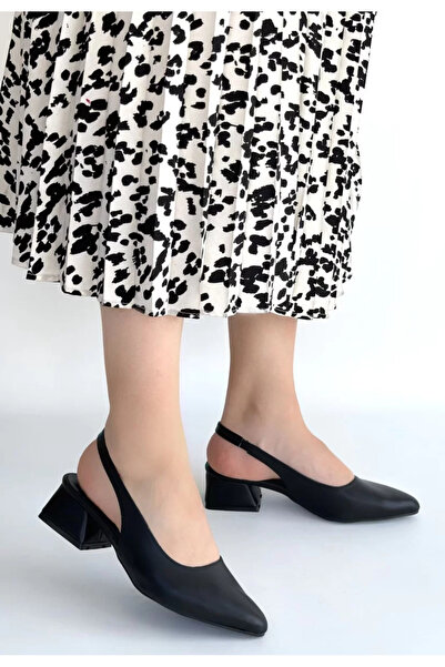 Kanonik Education Παπούτσια Evia με μαύρο δερμάτινο τακούνι