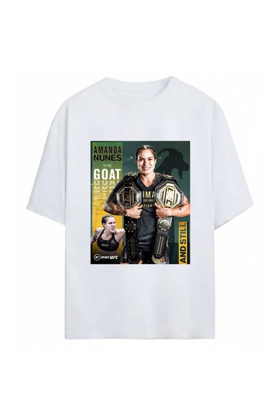 SVART WEAR تي شيرت أماندا نونيس للجنسين كبير الحجم مصنوع من القطن بنسبة 100%