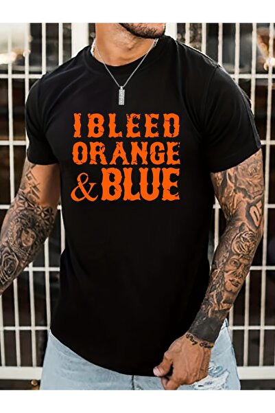 yiou trendy clothing تي شيرت رجالي صيفي بأكمام قصيرة ونقوش عصرية_1
