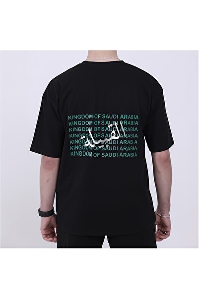 yiou trendy clothing تي شيرت رجالي كاجوال من القطن الخالص مع شعار المملكة الع...