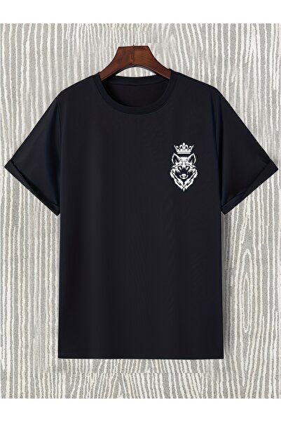 yiou trendy clothing تي شيرت رجالي كاجوال قليل التمدد بنقشة التاج، ملابس صيفي...