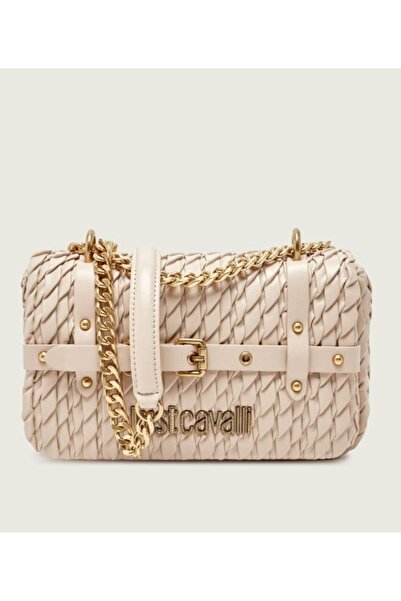 Just Cavalli KREM KADIN OMUZ ÇANTASI