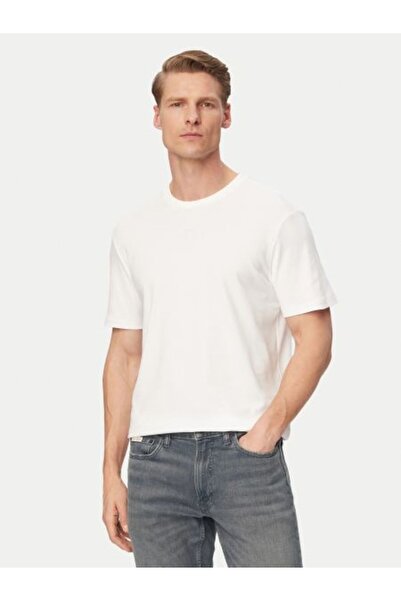 Calvin Klein BEYAZ LOGOLU ERKEK T-SHIRT