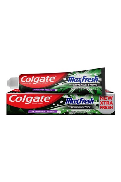 Colgate Set 5 x Pasta de Dinti Max Fresh Bamboo Charcoal, 100 ml