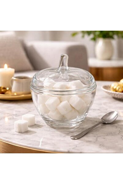 Generic Elegant Crystal Bowl with Lid