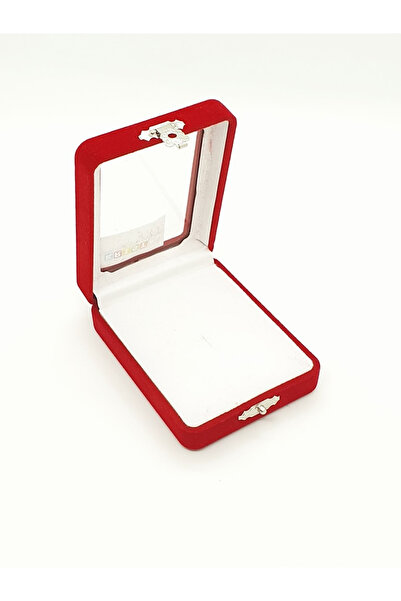 Krista Βελούδινη κοσμηματοθήκη, κόκκινη με μαύρο ή λευκό