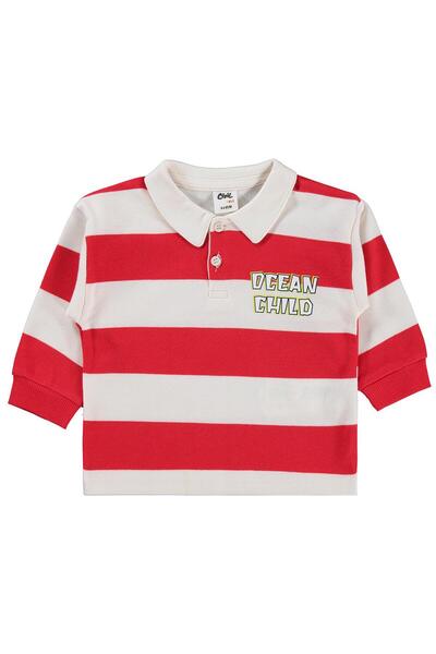 Civil Baby Ριγέ φούτερ 6-18 μηνών - Κόκκινο