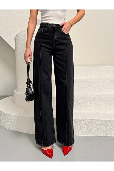 XBELLA DENİM Τζιν - Μαύρο - Ευρύ πόδι
