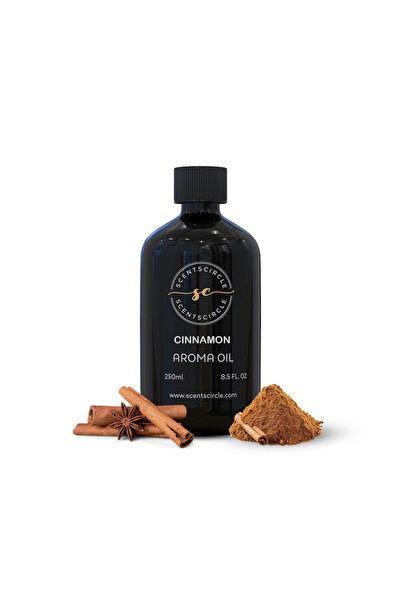 Scentscircle Cinnamon Aroma Diffuser Oil 250ml | Rich Spiced Home Fragrance Oil