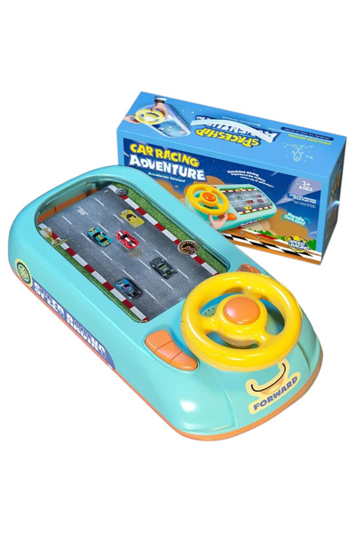 OEM Διαδραστικός προσομοιωτής αυτοκινήτου με τιμόνι, ήχους, μουσική και εφέ κ...