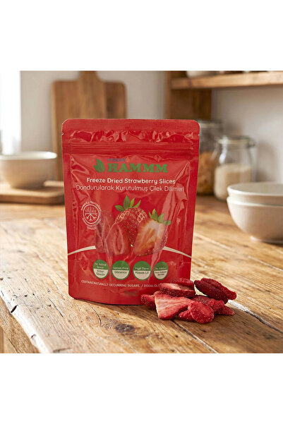 Hammm Freeze Dried Strawberry Slices 15 Gr