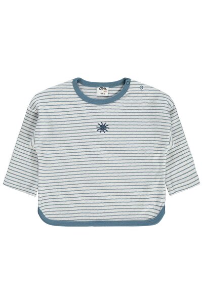 Civil Baby Ριγέ φούτερ 3-18 μηνών - Εκρού