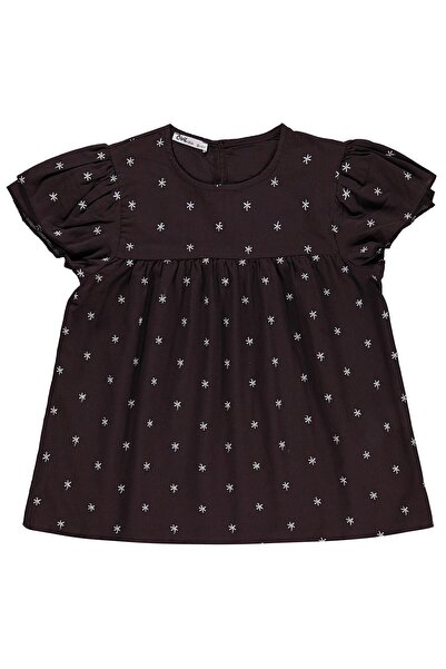 Civil Girls Πουκάμισο με Κέντημα Αστεριών για Ηλικίες 10-13 - Καφέ