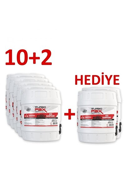 Turbopax Cilalı Fırçasız Yüksek Konsantre Oto Şampuanı 10 Adet 2 Adet 20 Kg H...