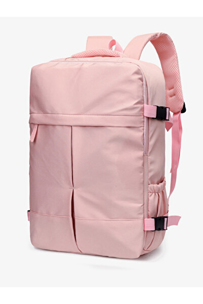 Take Two By Styli Pink Zip Closure Backpack
