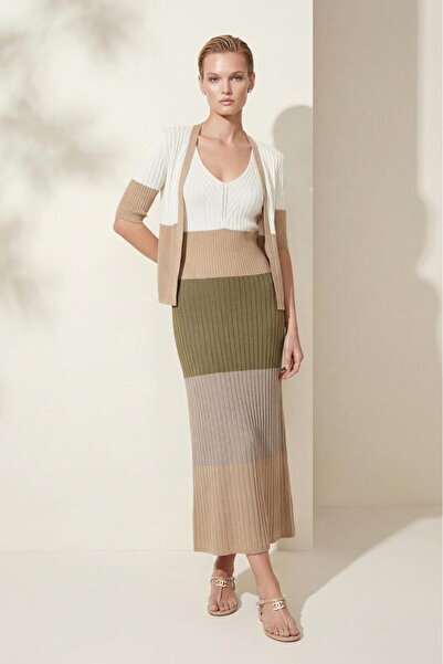 JOIN US Ζακέτα με λαιμόκοψη V και χρωματικά μπλοκ