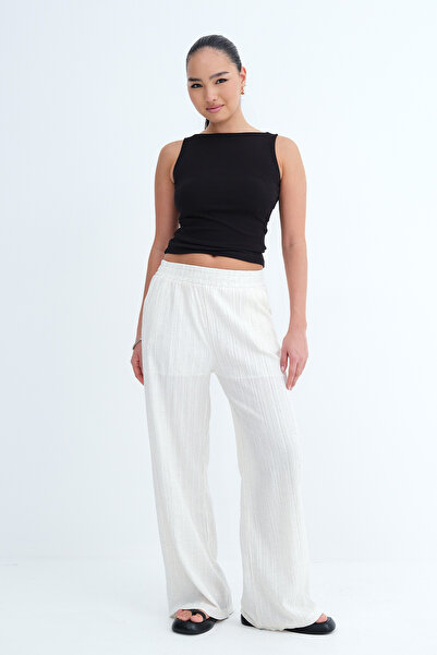 Addax بنطلون بخصر مطاطي PN71156