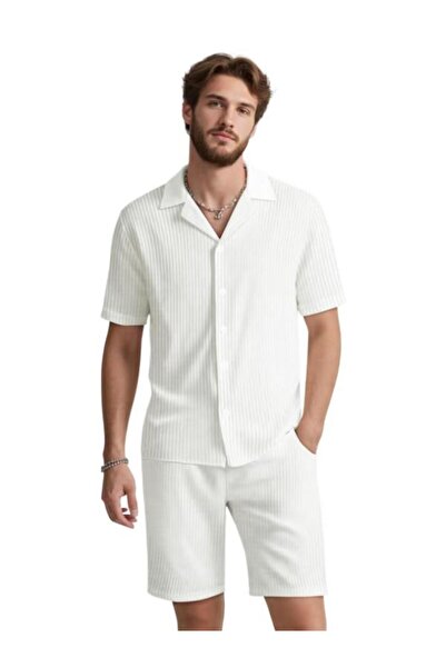 OEM Ανδρικό σετ - πουκάμισο και σορτς