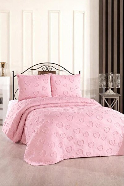 Çeyiz Diyarı Pure Love Σετ Πικέ Διπλό 3 Τεμαχίων σε Σκόνη