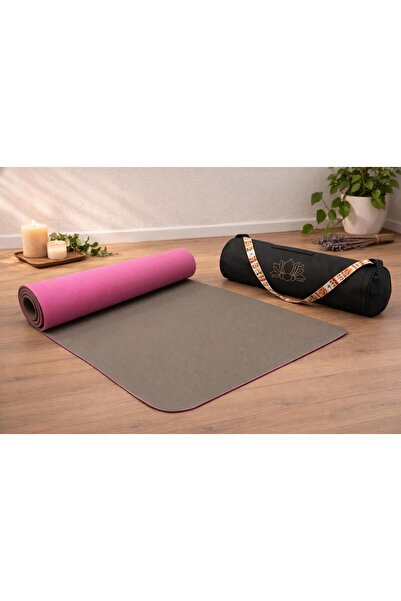 NareSpor Χαλάκι γιόγκα TPE διπλής όψης & αδιάβροχη τσάντα μεταφοράς με στάμπα...