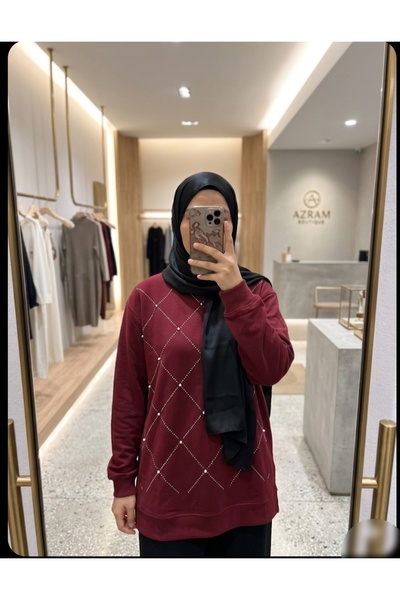 Azram Fashion Γυναικείο τουνίκ με μπακλαβά διακόσμηση και σχέδιο μπακλαβά