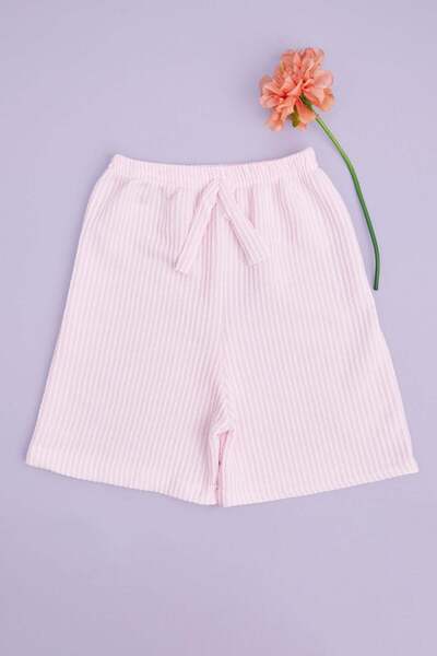 Fulla Moda Κοριτσίστικο ριγέ σορτς με ελαστική μέση