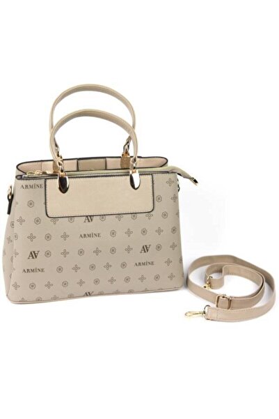 Armine 206 Γυναικεία τσάντα χειρός και ώμου με στάμπα βιζόν