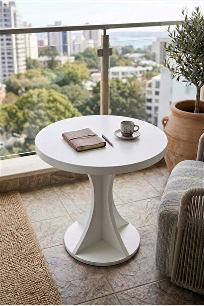 ED Efelez Design Balkon Kahve Masası , Çok Amaçlı Sehpa , Tulip Balkon Sehpas...