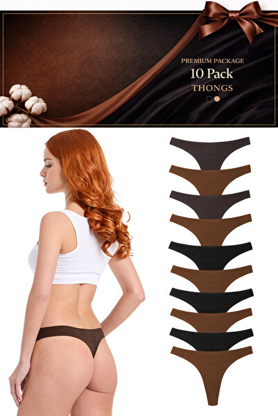 Yohannes Club Γυναικεία, βαμβακερά βασικά σλιπ τάνγκα, συσκευασία 10 τεμαχίων...