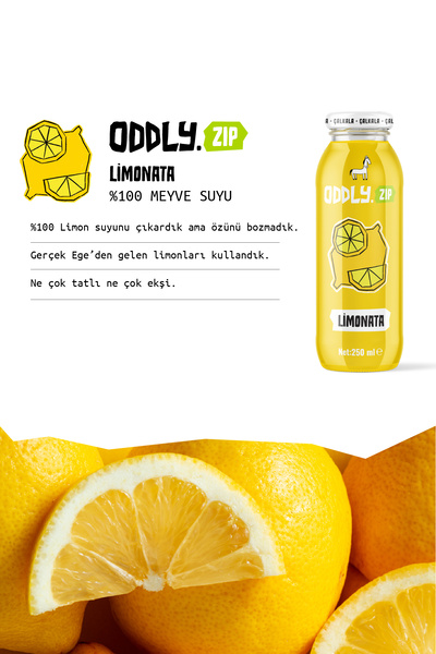 ODDLY .ZIP Limonata 8x1 250 ml